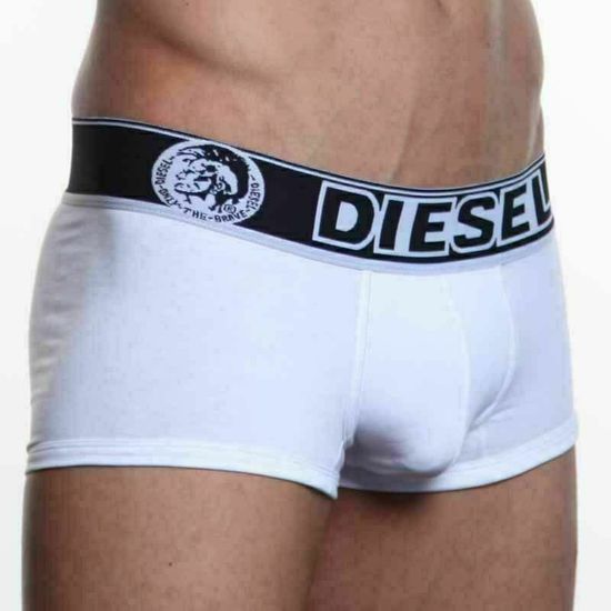 Мужские трусы боксеры белые Diesel Only the Brave White Trunks