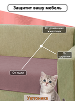 Накидка на диван 200х70 см