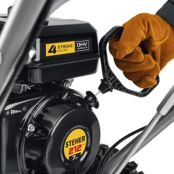 STEHER GST-756E снегоуборщик бензиновый 7 л.с. ковш 56 см, выброс 12 м, 6 вперед/2 назад