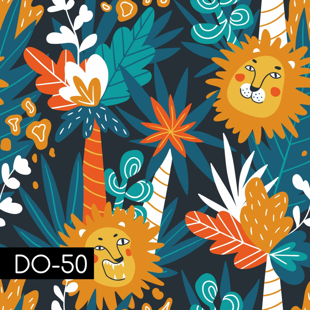 Зимние варежки на липучке (львы)