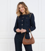 Кожаная сумка через плечо PIPER Michael Kors - коричневый(32F2GP1C1L)