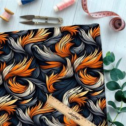 Ткань Ниагара Софт фантазийная осень