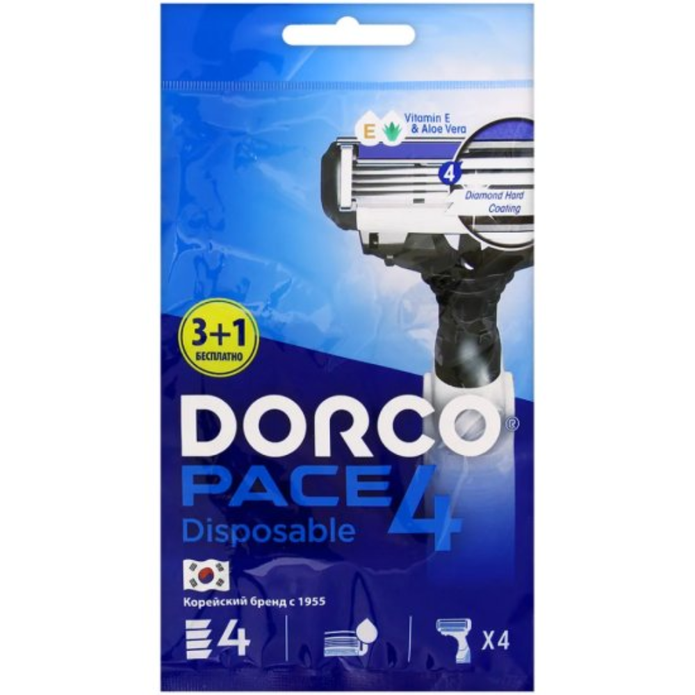 Станок для бритья DORCO PACE3 4 шт