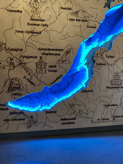 Картина Байкал с подсветкой