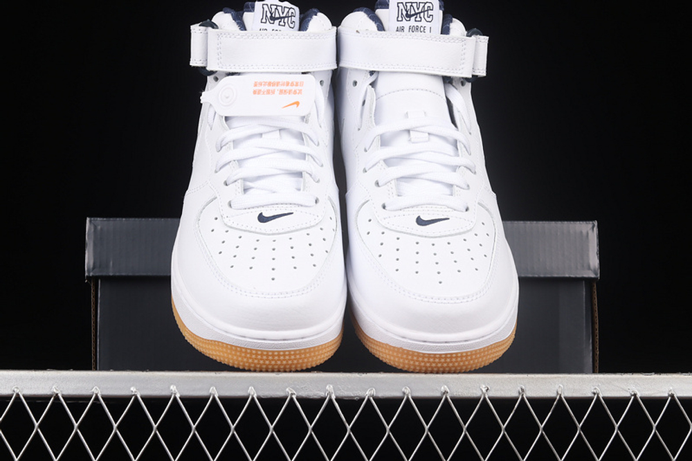 Nike Air Force 1 Mid QS Jewel NYC White Midnight Navy