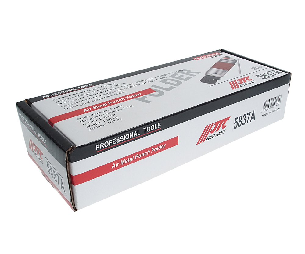 Пробойник-кромкогиб 5мм пневматический для металла до 2.0мм JTC