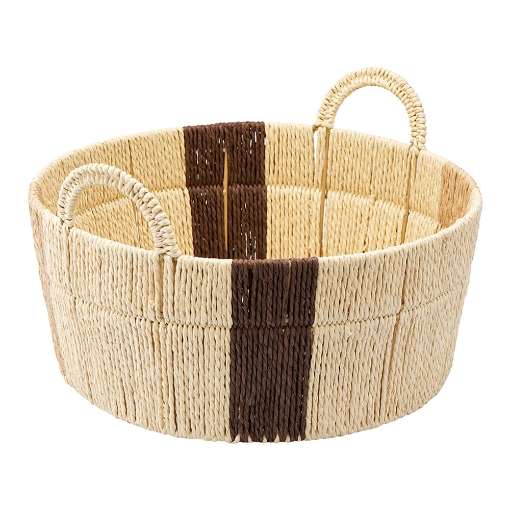 Корзина плетеная круглая Bodhran Chocolate из коллекции Ethnic, размер L