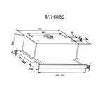 Кухонная вытяжка MACBI MTF 60 -3 WHITE 800м3/ч  Белая (планка: акрил) - УЦЕНКА (повреждена упаковка) фото прилагаем