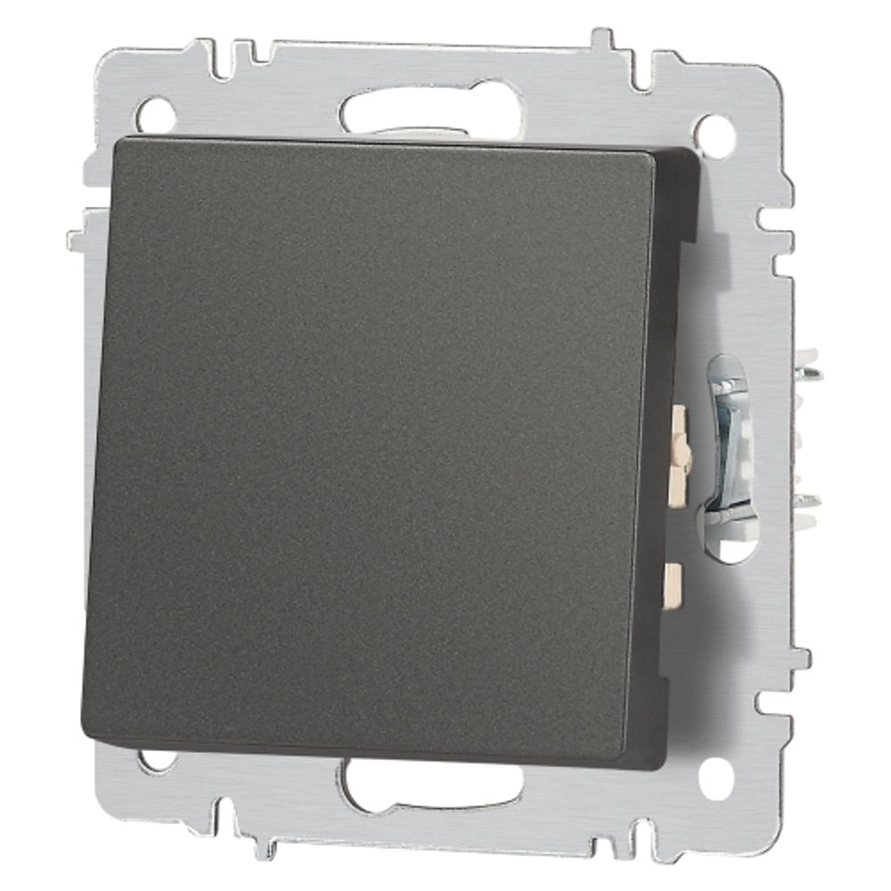 Выключатель Intro Accent 6-101-07 , 10А-250В, IP20, СУ, AL/CU, графит | Intro