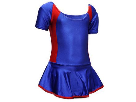 Купальник гимнастический. Размер ХL. Цвет: сине-кр #07868