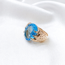 "Танзай" кольцо в золотом покрытии из коллекции "Дикие кошки" от Jenavi