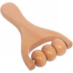 Массажер роликовый деревянный универсальный «Каток- Расслабление», 15*8см