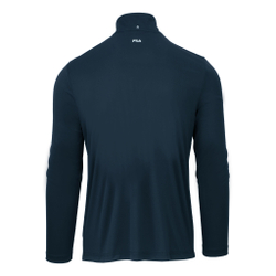 Мужское теннисное поло Fila Victor Long Sleeve Men - Dark Blue