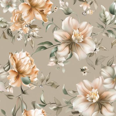 Нежные бежевые цветы