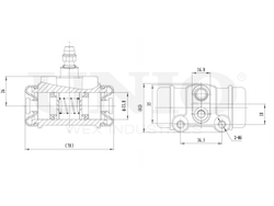 Цилиндр тормозной колесный UNIO BRC-20570