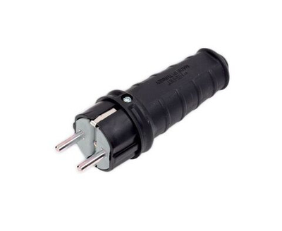 NE-AD вилка прямая каучук 2P+PE 1х16А 220-240v IP44 4001 (Турция)