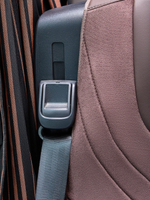 Чехлы Люкс DAF XF 106 (экокожа, коричневый цвет, коричневая вставка)