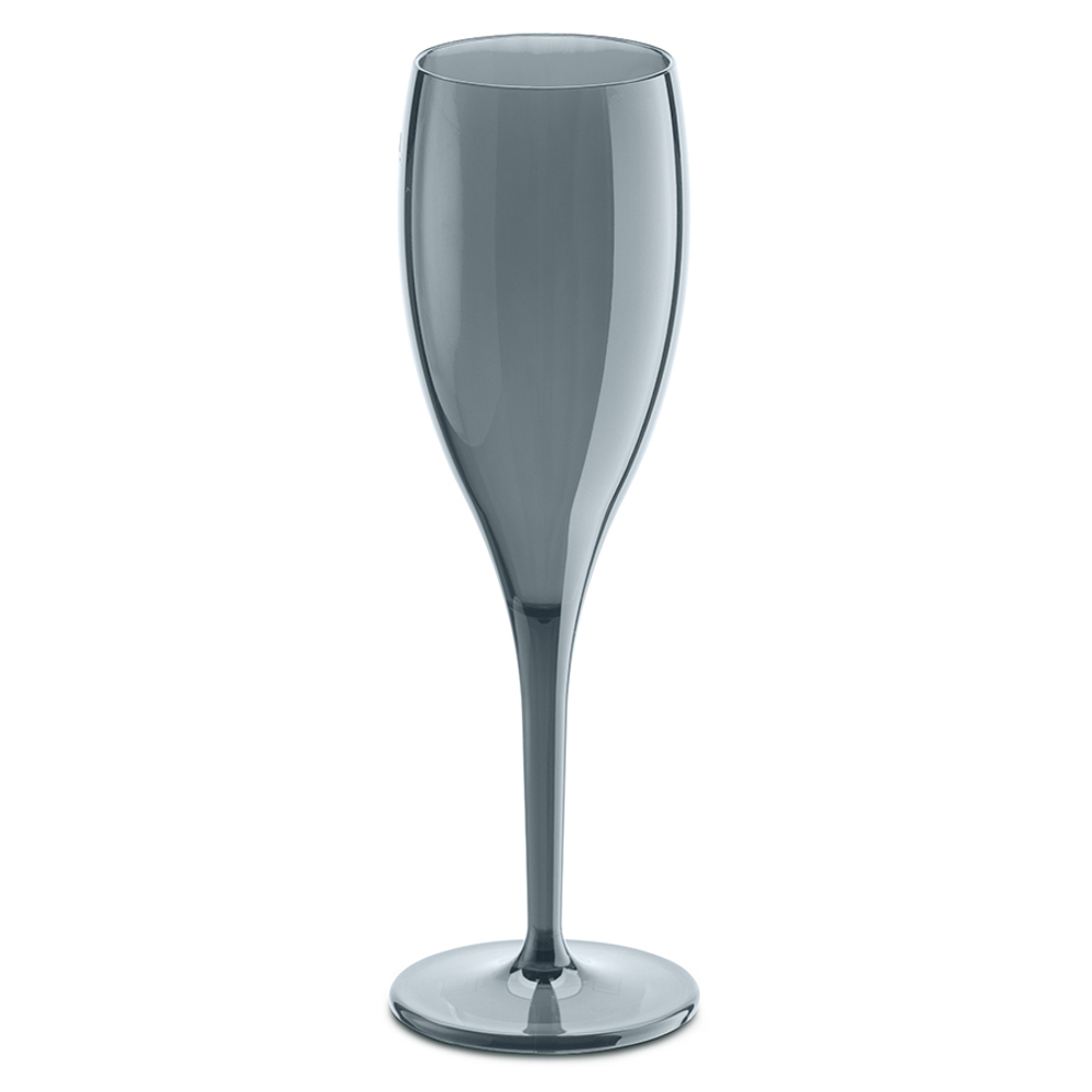 Набор бокалов для шампанского superglas, cheers, no 1,100 мл, акрил, серый, 4 шт.