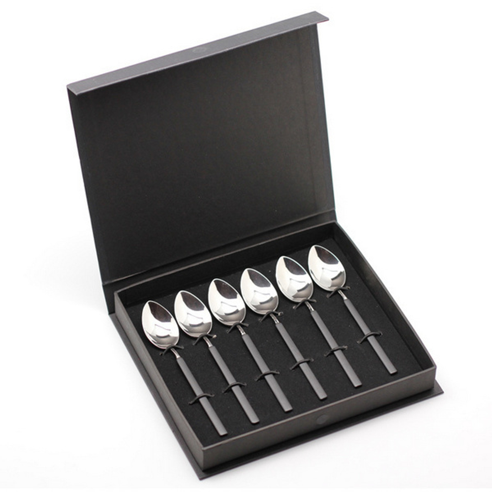 Набор чайных ложек 6 штук Herdmar Vintage EPT Black основное