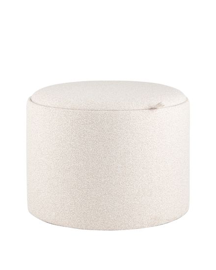 Пуф с ящиком Хюгге L букле бежевый