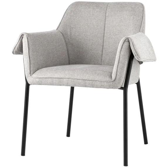 Стул-кресло Luras светло-серая рогожка