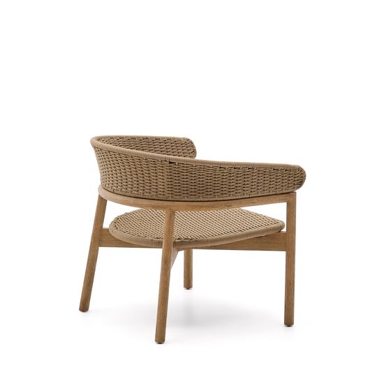 Кресло Arinella из акации с натуральной отделкой и бежевой веревкой La Forma Испания 