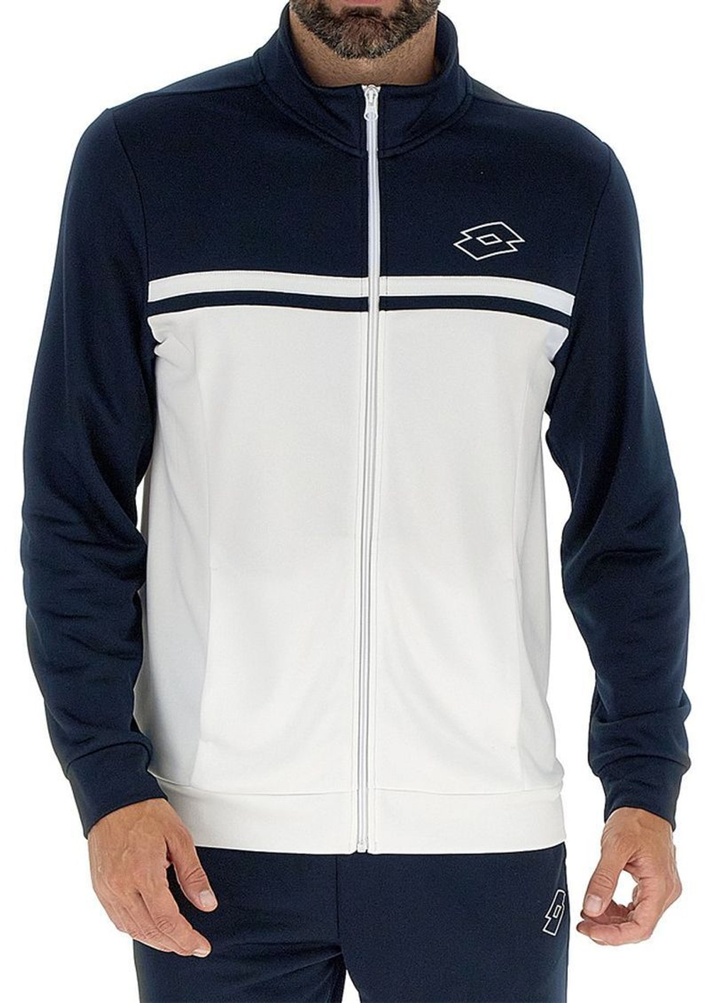 Мужская теннисная кофта Lotto Squadra - navy blue