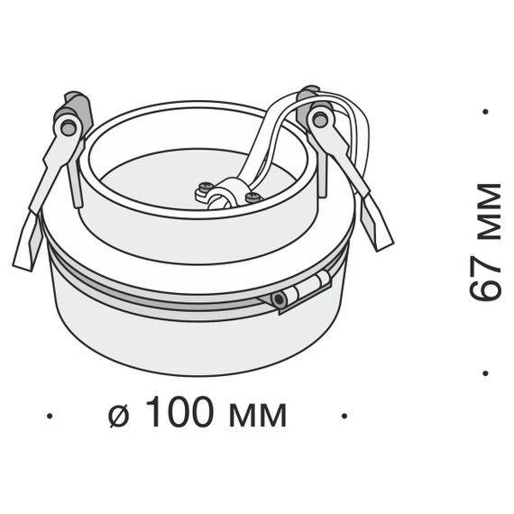 Встраиваемый светодиодный спот Maytoni Technical Magic DL2003-L12B4K