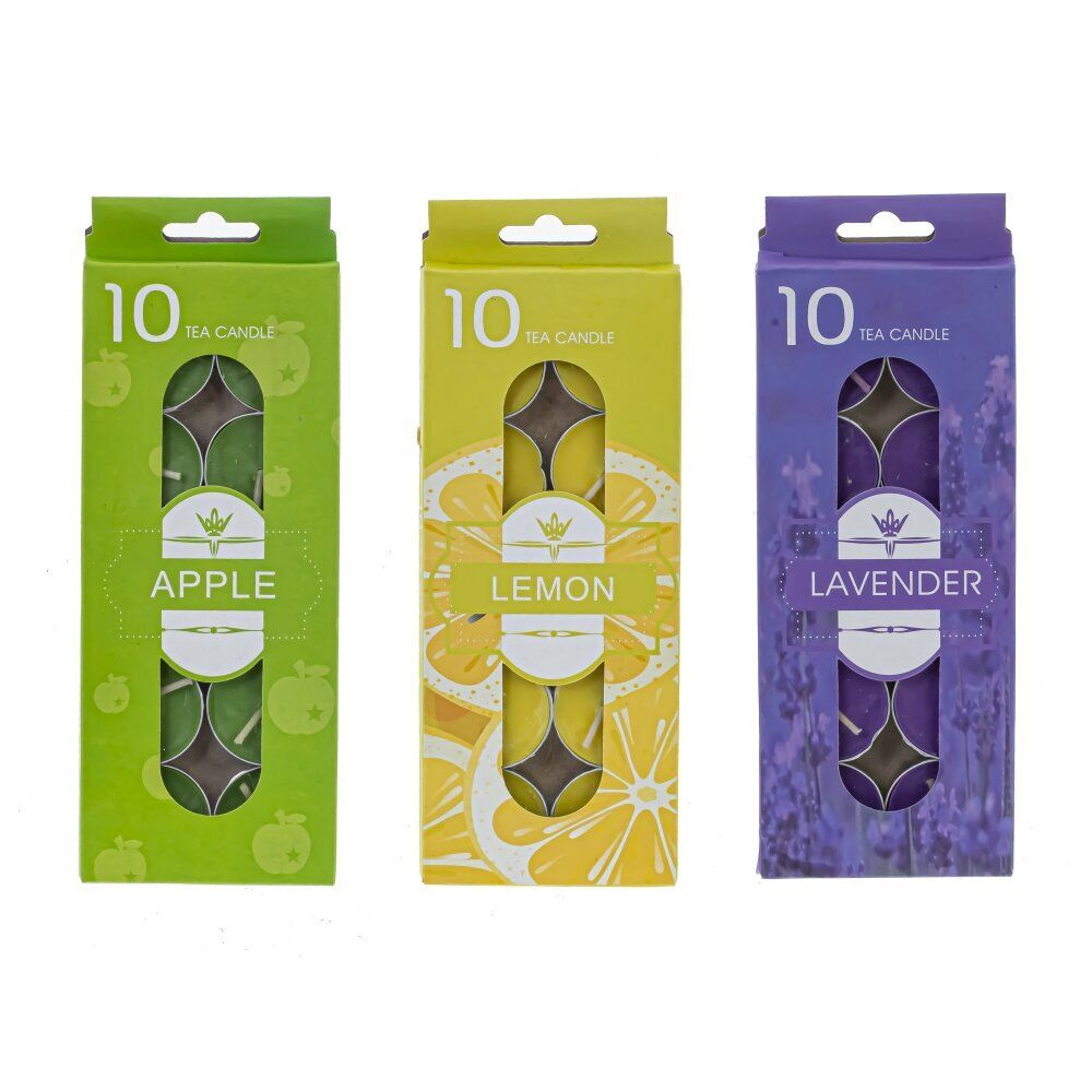 GAEM Набор из 10-ти свечей, D3,5 см, L20 W7,5 H1 см, 3в.