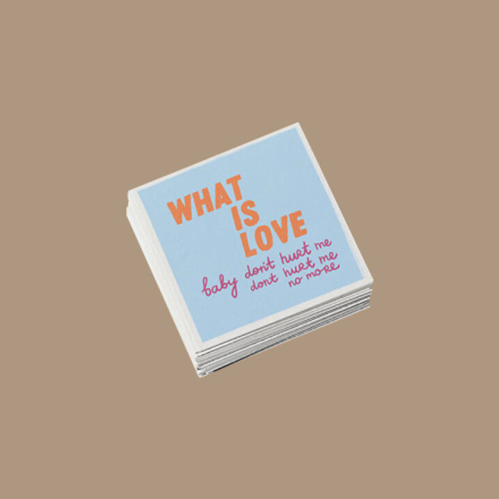 Открытка WHAT IS LOVE