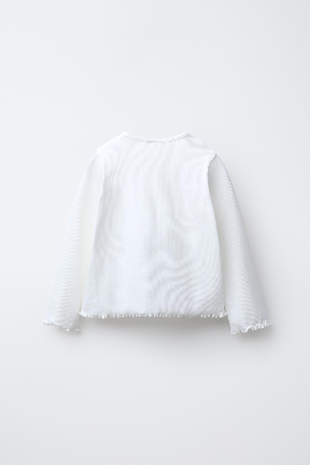 ZARA ФУТБОЛКА В РУБЧИК С СЕРДЦЕМ, БЕЛЫЙ