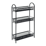 Этажерка 3х-секционная «Ладья 13», цвет черный, 43*17*75,5см