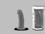 Фаллоимиатор термоактивный из Silexpan 6" черный 220796AL