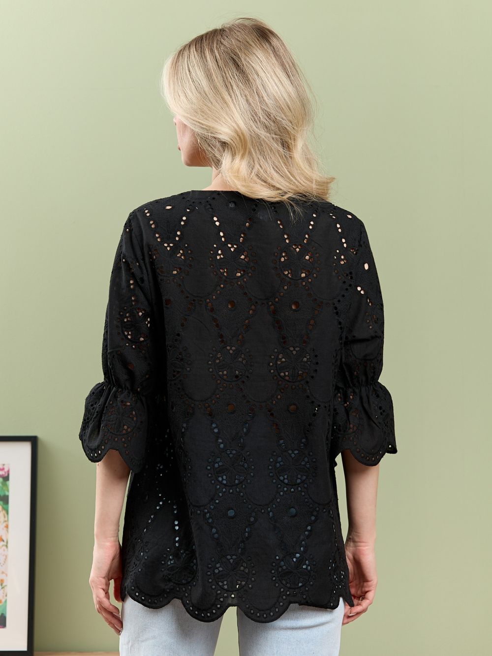 Блузка Милица-1 Виотекс ЧЕРНЫЙ -4