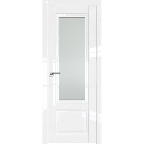 Межкомнатная дверь глянцевая Profil Doors 2.103L белый люкс остеклённая
