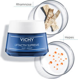 Vichy Liftactiv Supreme - укрепляющий ночной крем против морщин с эффектом лифтинга /   50  ml  / GTIN 3337871322502