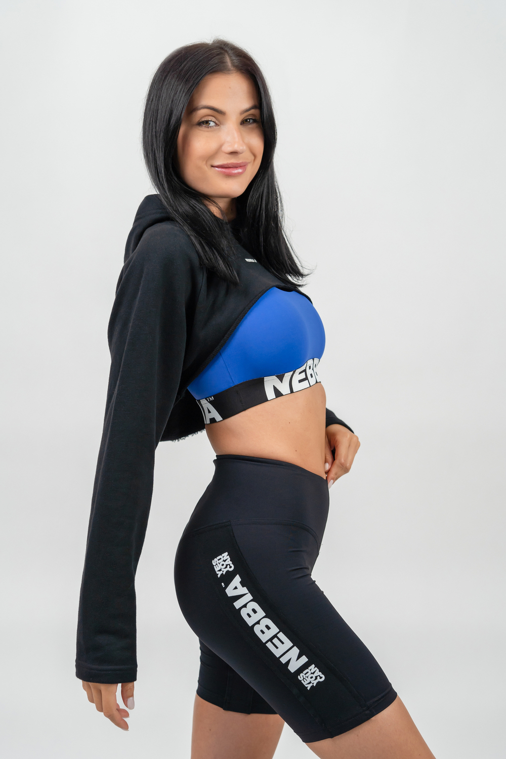 Кофта DESIGNER CROPPED HOODIE GYM TIME 259 Черная