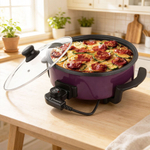 Сковорода электрическая 32см 1500Вт, цвет фиолетовый, SA-7712V