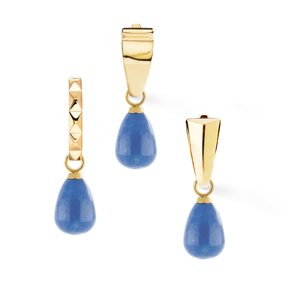 Подвеска на серьгу Coeur de Lion Gold-Blue 0050/44-0716