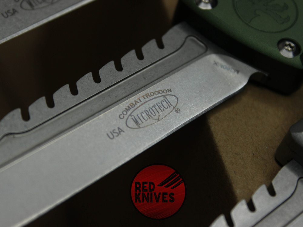 Нож Microtech Troodon 3 BOWIE Black - рукоять черный алюминий