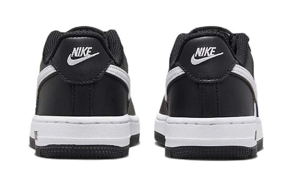 Middle-aged children's Nike Air Force 1 Low LV8 2 Panda non-slip wear-resistant low-top sneakers black and white