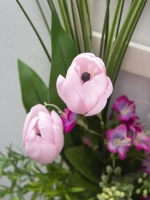 Панно на стену для интерьера "Окно с цветами"