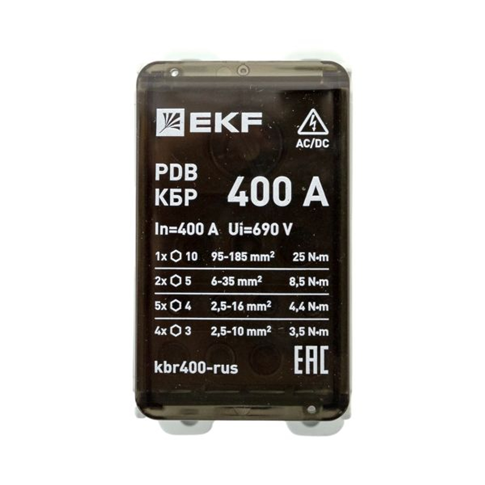 Клеммный блок распределительный КБР 400A EKF