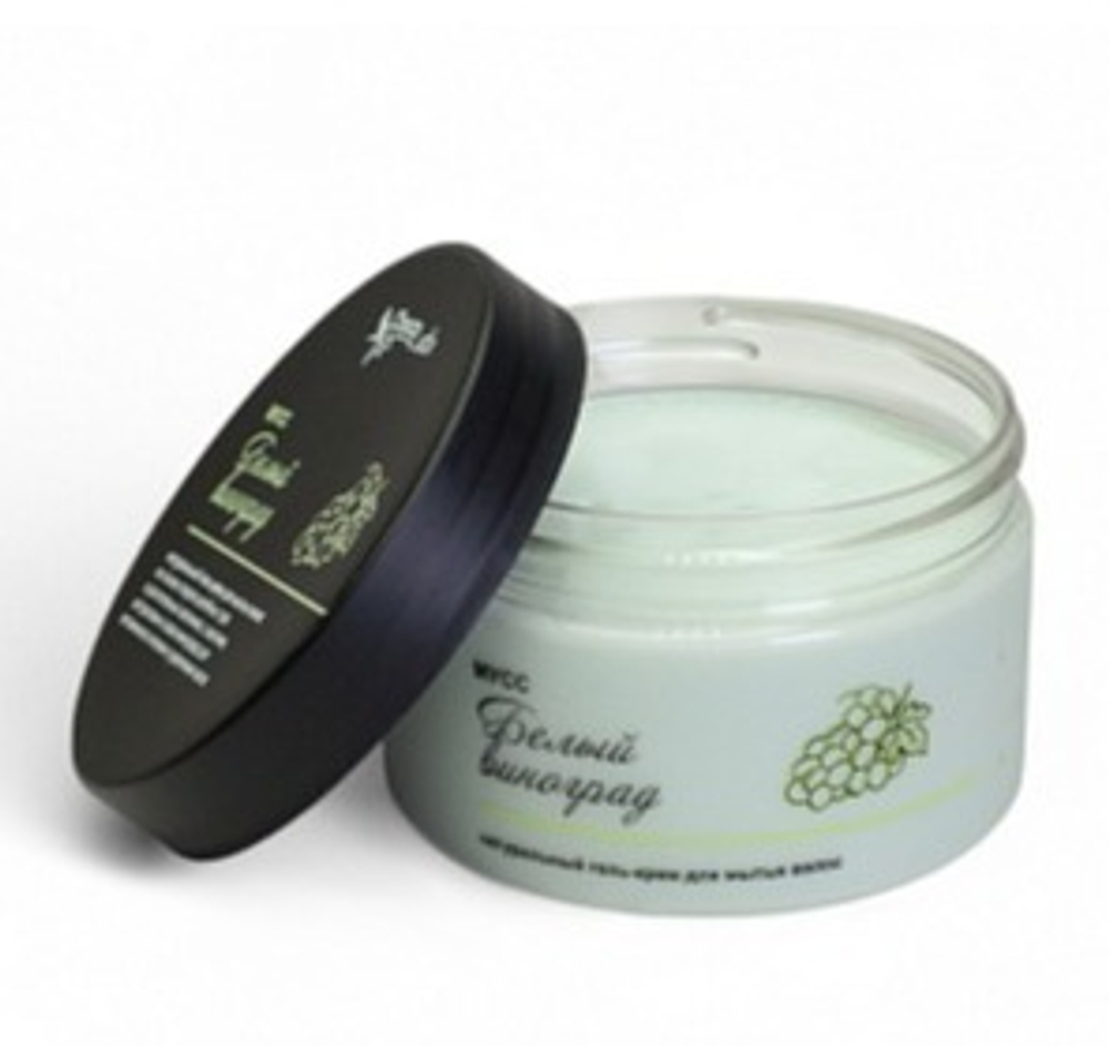 Гель-крем для мытья волос МУСС БЕЛЫЙ ВИНОГРАД натуральный шампунь с соком Винограда, TM ChocoLatte