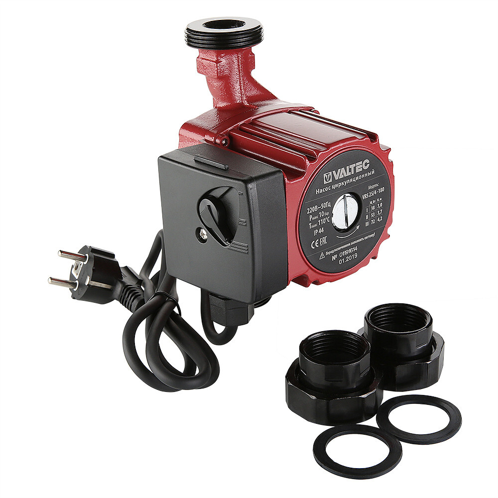 Насос циркуляц. VALTEC RS 25/4-180 с гайк.