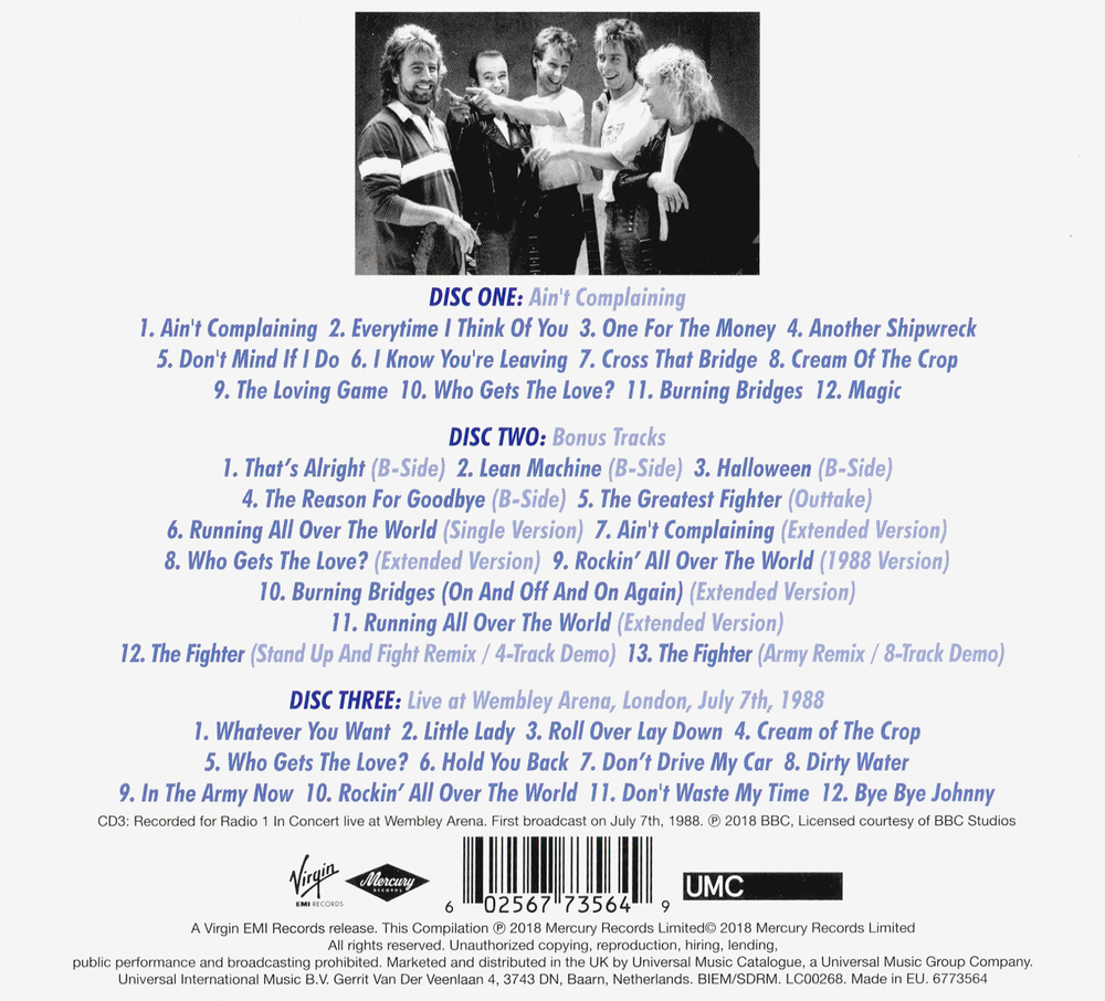 Status Quo / Ain't Complaining (Deluxe Edition)(3CD)