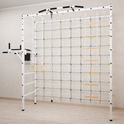 Спортивный комплекс Sv Sport П 4030 (Турник/Брусья/Канат/Кольца/Лестница/Сетка)