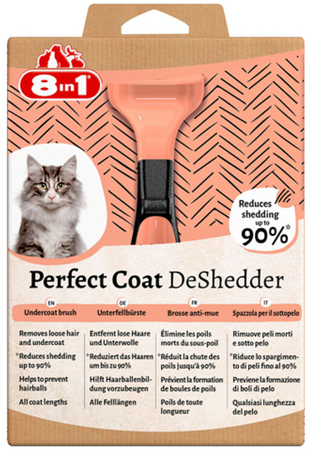 Дешеддер 8in1 DeShedder Perfect Coat S  для удаления подшерстка для кошек