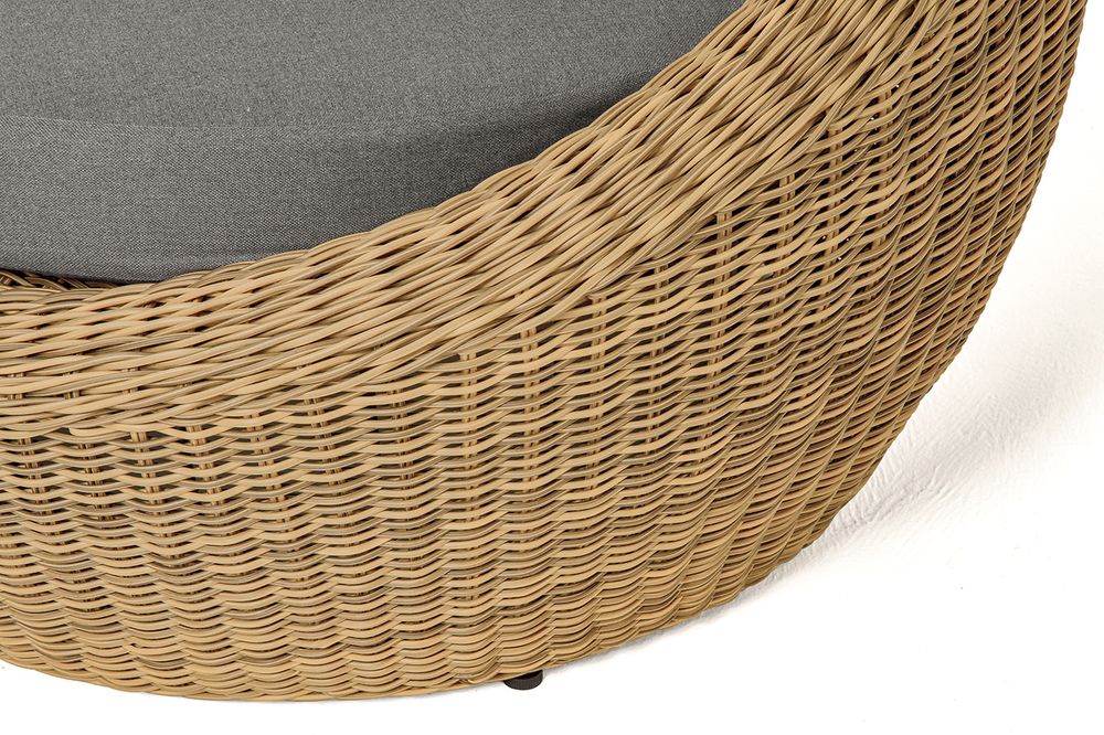 "Барселона" кресло из искусственного ротанга, цвет соломенный