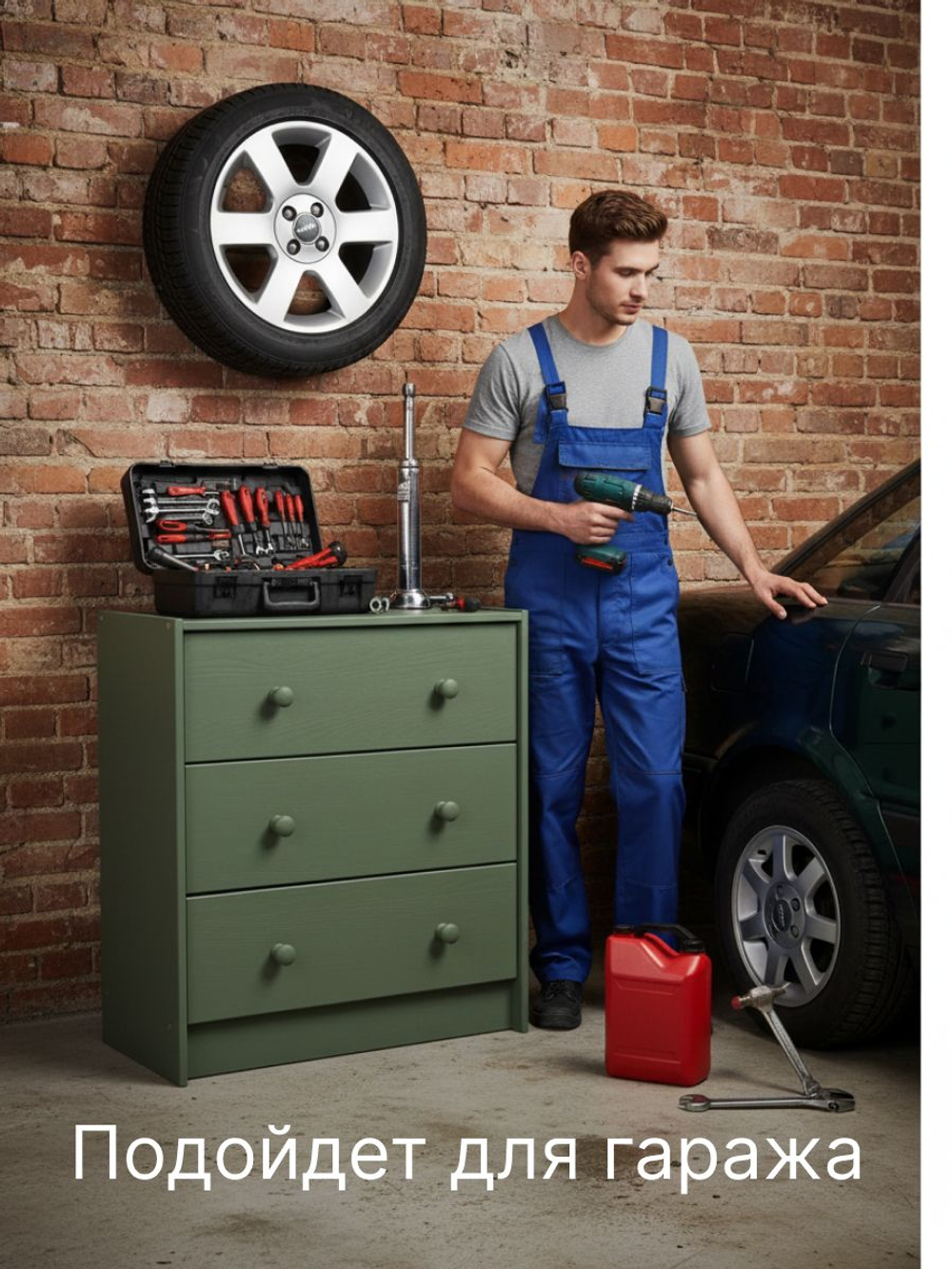 Комод для одежды, 62х30х68 Раст, с 3 ящиками, деревянный, из сосны, эвкалипт, IKEA